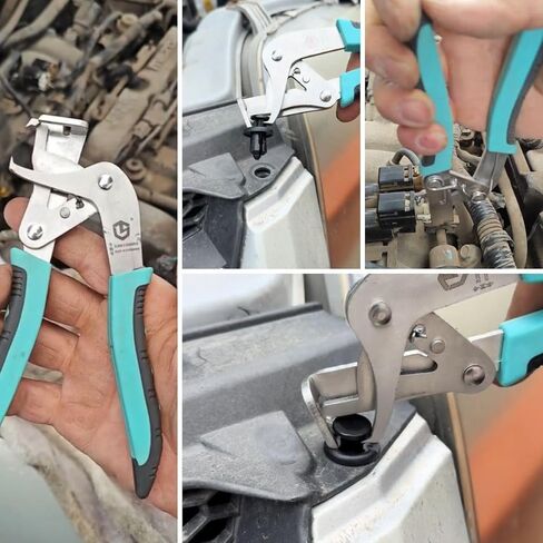 2 حزمة مقطع CAR CLIRS أدوات تفكيك - أداة إزالة مقطع السيارات لسحابات البلاستيك ، المسامير ، مقاطع القطع واللوحة in Kuwait