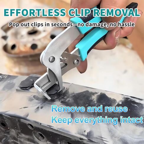 Clip Clip Professional Clip - أداة إزالة لوحة السيارات للسحابات والمقاطع والمسامير | متعدد الوظائف SNAP الخاتم كماشة | طقم التفكيك in Kuwait