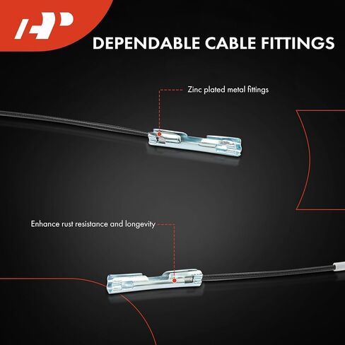 A-Premium Intermediate Side Parking Brake Cable Assembly Compatible with Chevrolet, GMC Models: Express 2500 2011-2020, Express 3500 2011-2020, Savana 2500 2011-2020, Savana 3500 2011-2020 in Saudi Arabia