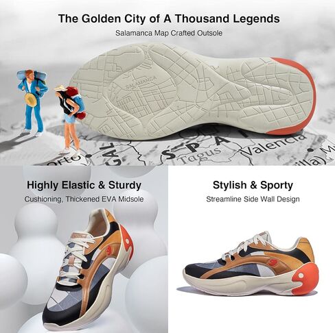 UIN Men's Art Travel Walking Shoes Slip On Casual Lightweight Wide Toe Comfort Fashion Sneaker Salamanca in Saudi Arabia
