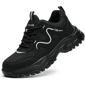 Rojeam Steel Toe Work Shoes for Women Slip Resistant Safety Shoes Puncture Proof Indestructible Sneakers in Kuwait