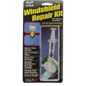 2 Pack Blue-Star Fix Your Windshield Do It Yourself Windshield Repair Kits, Glass Repair KIT Stone Damage CHIP Model # 777 Prevent Stone Damage from Spreading Made in USA in Saudi Arabia