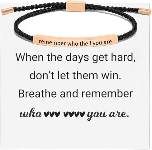 YANCHUN Dont Let The Hard Days Win Bracelet Inspirational Gifts for Women Remember Who You are Bracelet Christmas Stocking Stuffers Gifts in Saudi Arabia