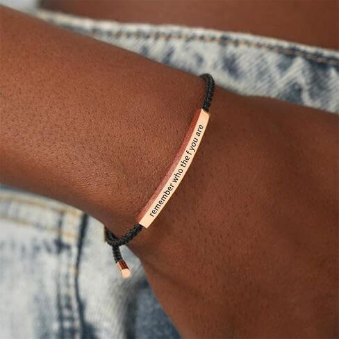 YANCHUN Dont Let The Hard Days Win Bracelet Inspirational Gifts for Women Remember Who You are Bracelet Christmas Stocking Stuffers Gifts in Saudi Arabia
