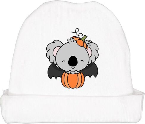 inktastic Halloween Koala, Cute, Baby Koala, Pumpkin, Bat Wings Baby Beanie Hat in Saudi Arabia
