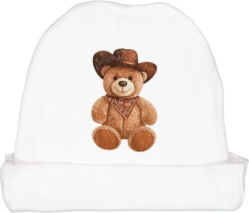 inktastic Cowboy Teddy Bear Bandana Kids Baby Beanie Hat in Saudi Arabia