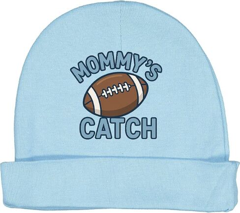 inktastic Mommy's Catch Football Baby Baby Beaby Hat in Kuwait