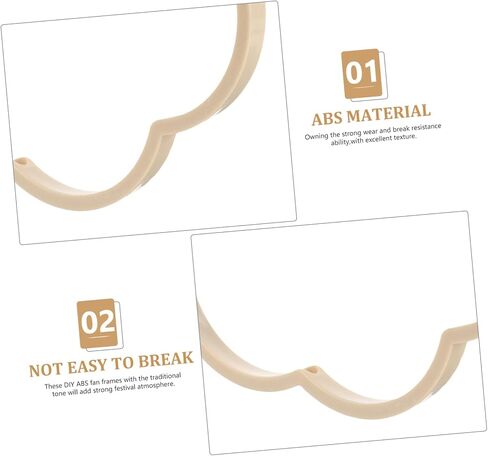 DIY صينية إطار المروحة Kit 4pcs مروحة اليدين ABS المواد القديم على الطراز القديم لمجموعة الحرف اليدوية in Saudi Arabia