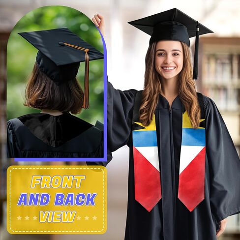 Graduation Stole Class of 2025 Country Flag Graduation Sash Unisex Adult 72" Long in Saudi Arabia