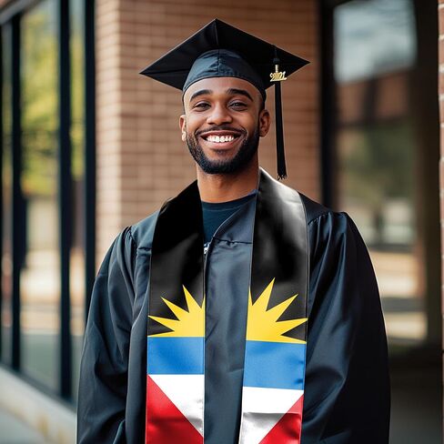 Graduation Stole Class of 2025 Country Flag Graduation Sash Unisex Adult 72" Long in Saudi Arabia