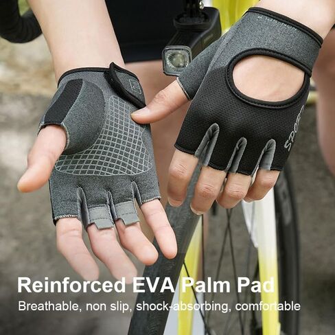 Workout Gloves with Wrist Wrap Support for Men and Women, Full Palm Protection, Exercise Gloves for Weight Lifting, Training, Gym, Fitness, Training, Pull ups-Black in Saudi Arabia