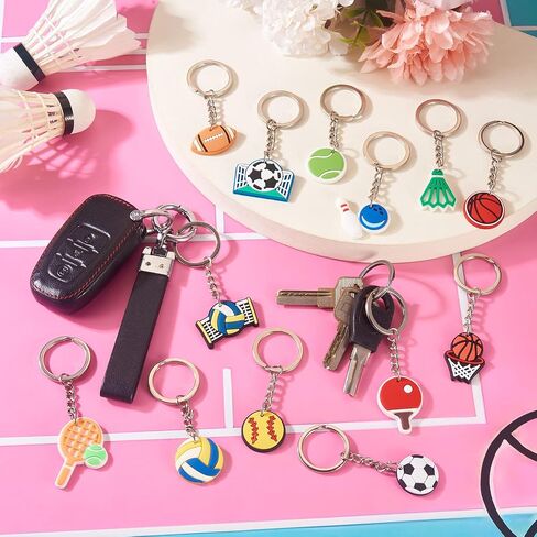 Craftdady Mini Cat Kitten Keychains Cute Cat Animal Shape Keyrings Colorful Pet Theme Key Chain with for Handbag Decoration in Saudi Arabia