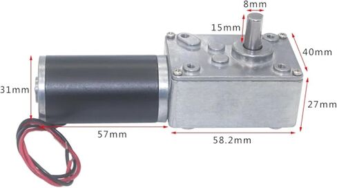 5840-31ZY Worm Gear Motor Speed Adjustable DC Gear Motor Miniature Small Motor High Torque High Power 5.0 470 RPM 24V in Saudi Arabia