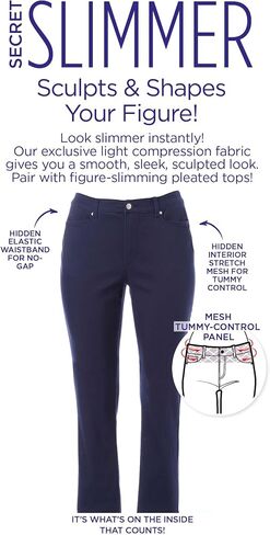 Catherines Women's Plus Size Secret Slimmer Pant in Saudi Arabia
