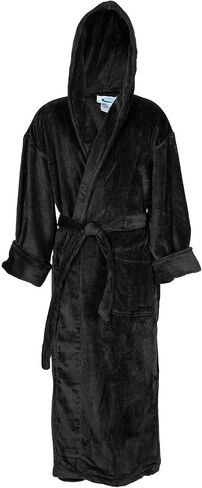RV3001-NAVY-OS Terry Velour Hooded Robe, Navy, One Size in Saudi Arabia