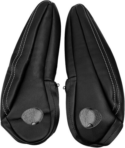 غطاء جلدي مسند للذراعين ، سائق ومساعد بديل للركاب غطاء مسند مقعد أسود متوافق مع كرايسلر تاون آند كونتري 2011-2016 in Kuwait