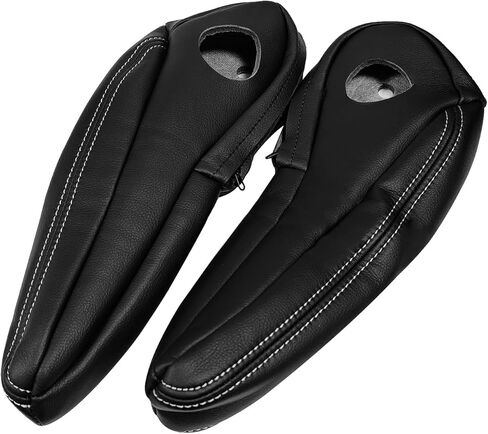 غطاء جلدي مسند للذراعين ، سائق ومساعد بديل للركاب غطاء مسند مقعد أسود متوافق مع كرايسلر تاون آند كونتري 2011-2016 in Kuwait