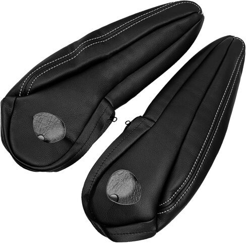 غطاء جلدي مسند للذراعين ، سائق ومساعد بديل للركاب غطاء مسند مقعد أسود متوافق مع كرايسلر تاون آند كونتري 2011-2016 in Kuwait