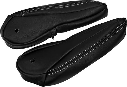 غطاء جلدي مسند للذراعين ، سائق ومساعد بديل للركاب غطاء مسند مقعد أسود متوافق مع كرايسلر تاون آند كونتري 2011-2016 in Kuwait