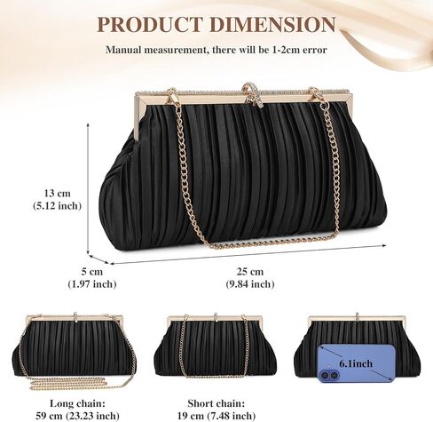 UBORSE Beaded Clutch Evening Bags for Women Formal Bridal Wedding Clutch Purse Prom Cocktail Party Handbags in Kuwait