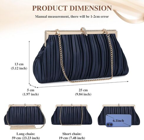 UBORSE Beaded Clutch Evening Bags for Women Formal Bridal Wedding Clutch Purse Prom Cocktail Party Handbags in Kuwait