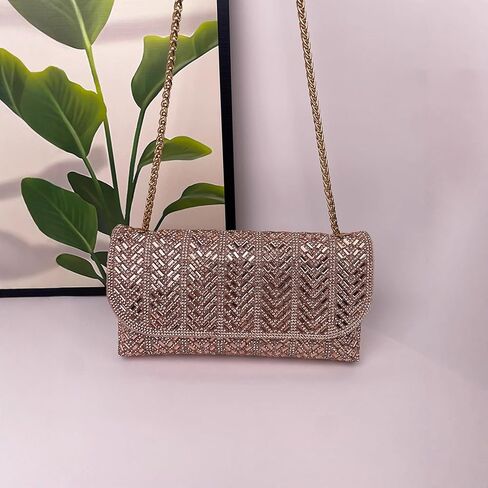 2025 أحجار الراين محافظ للنساء حقائب اليد المسائية للنساء PU PU LEATHER LEATHER COKTAIN in Kuwait