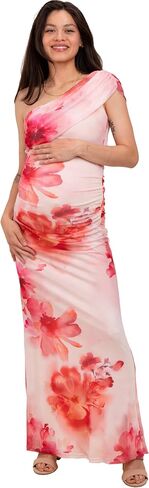 Pinkblush One Counter Ruched Gaternity Maxi Dress in Saudi Arabia