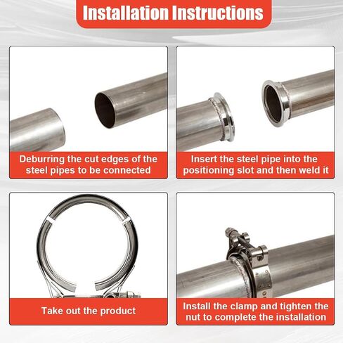 3 بوصة Car V Clamp ، مشابك أنبوب العادم للسيارات لمجموعة شفة ، ملحقات استبدال مشبك الفولاذ المقاوم للصدأ V للـ DownPipes ، أنظمة العادم (3 "، 1pc) in Saudi Arabia