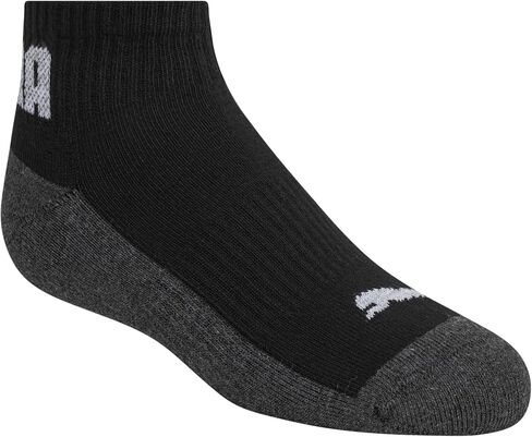 PUMA boys 8-pack Quarter Crew Socks, Everyday Wear for Kids, Extra Cushion & Arch Support in Saudi Arabia