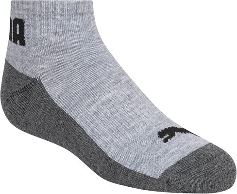 PUMA boys 8-pack Quarter Crew Socks, Everyday Wear for Kids, Extra Cushion & Arch Support in Saudi Arabia