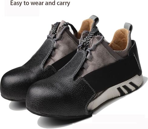 Steel Toe Cap Shoes for Metal Roofing Steel Toe Covers Shoe Protector Roller Cap Protectors Workplace Overshoe Safety Shoes Cover Overshoes Foot Guard Plate Men and Women Black in Saudi Arabia
