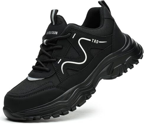 Rojeam Steel Toe Work Shoes for Women Slip Resistant Safety Shoes Puncture Proof Indestructible Sneakers in Kuwait