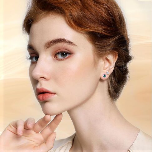 20G G23 Titanium Flat Flat Back Stud أقراط ، Golden Flververy Tragus Labret Gratilage Helix Jewelry من 4-6 مم الزركونيا المكعب للنساء الرجال in Kuwait
