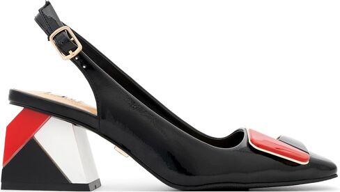 Ninety Union Sally Pump, Women’s Slingback Pointed Toe Dress Shoe, Buckle Strap and Block Heel Pump in Saudi Arabia