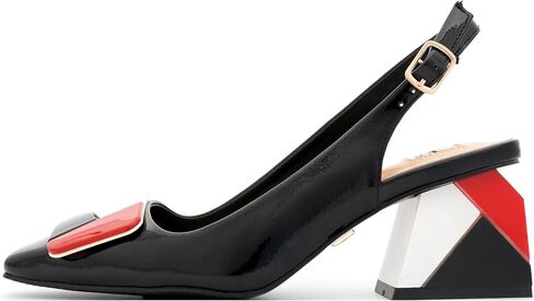Ninety Union Sally Pump, Women’s Slingback Pointed Toe Dress Shoe, Buckle Strap and Block Heel Pump in Saudi Arabia