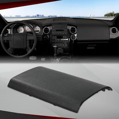 CrossDesigg Dash Bezel Cover العلوي المتوافق مع Ford F150 2004 2005 2006 2007 2008 ركاب الجانب الأيمن الأسود in Saudi Arabia
