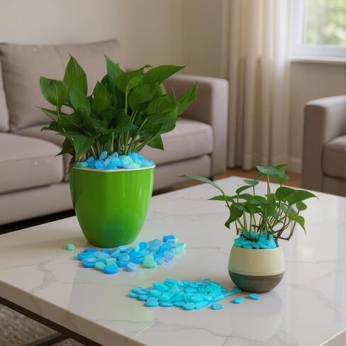 Glow in The Dark Pebbles, Outdoor Garden Walkway Decor, Decorative Rocks, Night Glow Gravel, 200PCS in Saudi Arabia