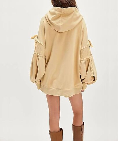 Womens Zip Up Hoodies Oversized Sweatshirts Long Sleeve Y2k Loose Fit Teen Girls Jackets With Pockets in Kuwait