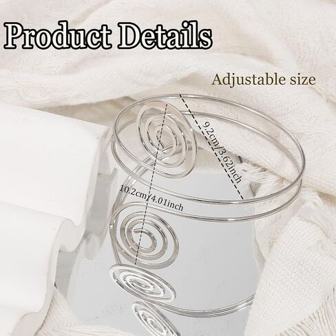 BROCC 3PCS سوار الكفة الذهب الذهب للنساء مفتوحة أذرع أذرع أسرة الذهب in Kuwait