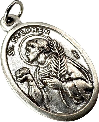 Westmon Works St Stephen Set Italian Metal Pendant Laminated Holy Prayer Card Pack in Saudi Arabia
