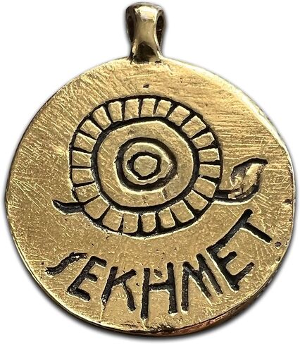 Sekhmet Goddess Coins Pendant - Gold Amulet Talisman in Saudi Arabia