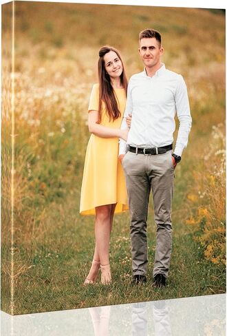 Personalized Pictures to Canvas for Wall 16x20 inches, Custom Canvas Prints with Your Photos for Family/Pet/Kid/Lovers, 16x20in in Saudi Arabia