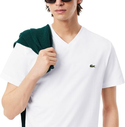 Lacoste Men's V Neck Cotton T-Shirt in Kuwait