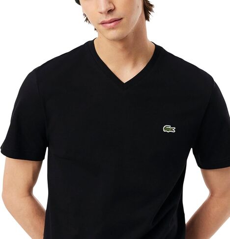 Lacoste Men's V Neck Cotton T-Shirt in Saudi Arabia