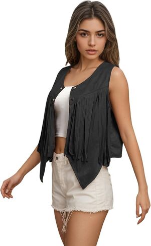 Western Cowgirl Outfits for Women, Cowboy Rodeo Country Outfits Vest Tops Jewelry Accessories Set in Saudi Arabia