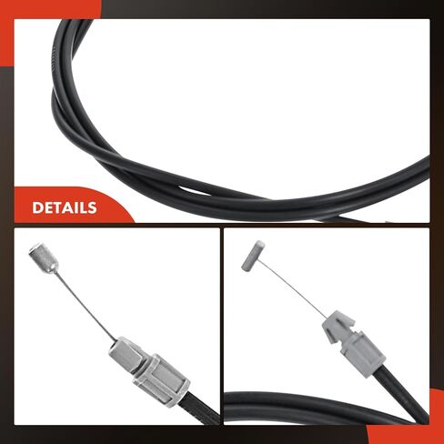 A-Premium Front Hood Latch Release Cable Without Handle Compatible with Chevrolet Impala 2000-2005, Monte Carlo 2000-2005 & Buick Regal 1997-2004, Century 1997-2005, 111.5 Inch, Replace# 10407412 in Saudi Arabia