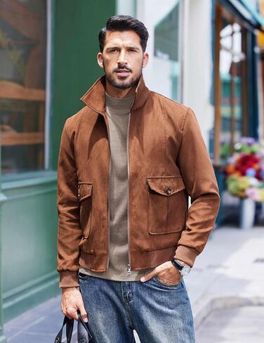 Coofandy Men's Slim Fit Mourtleneck T Shirt عرضة أساسية طويلة الأكمام السترة السترة in Saudi Arabia