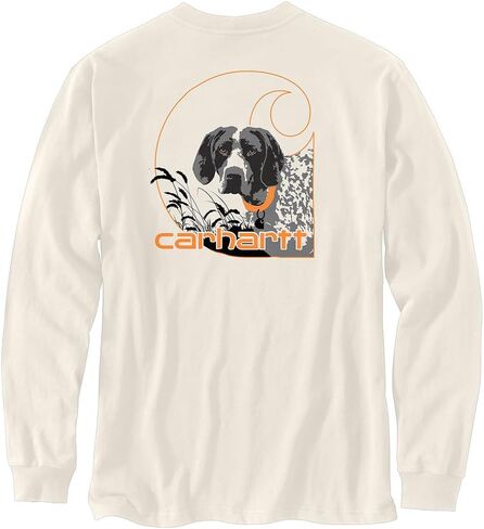 Carhartt Men's فضفاضة لائقة الوزن ذو الوزن الثقيل الطويل الأكمام in Saudi Arabia