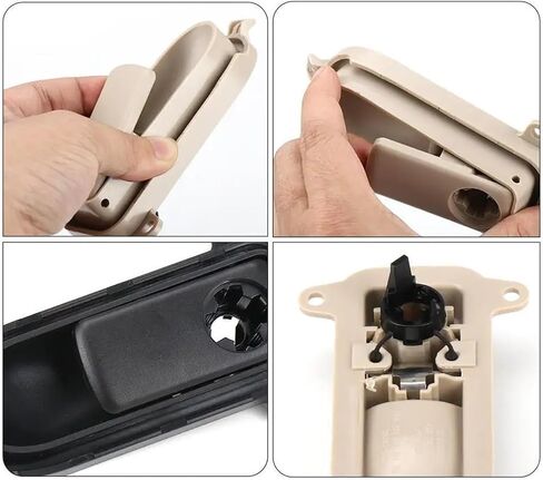 Car Glove Box Handle Cover Lid Lock Toolbox Boxes Switch Ben C GLC Class C200 GLC260 2056800098 15-21(Gray) in Saudi Arabia