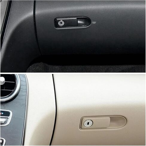 Car Glove Box Handle Cover Lid Toolbox Glove Boxes Cover Switch Fit for W205 W253 2015-2021(Black) in Saudi Arabia